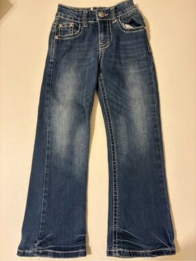 Girls' Rodeo Girl Blue Straight-Leg Jeans